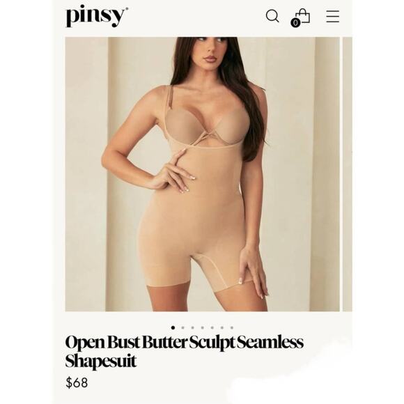 NWT! Pinsy Open Bust Butter Sculpt Seamless Shapesuit - Size XL - Picture 8 of 11